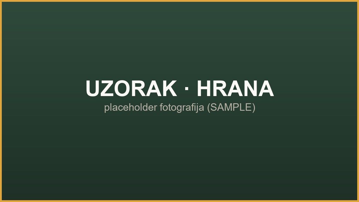 Uzorak fotografije (SAMPLE) — hrana za mačke