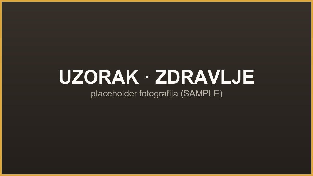 Uzorak fotografije (SAMPLE) — zdravlje mačaka